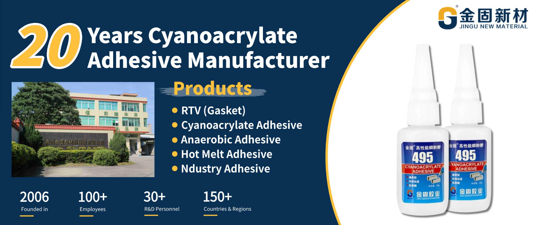 20 years High Performance Industrial Glue Suppliers