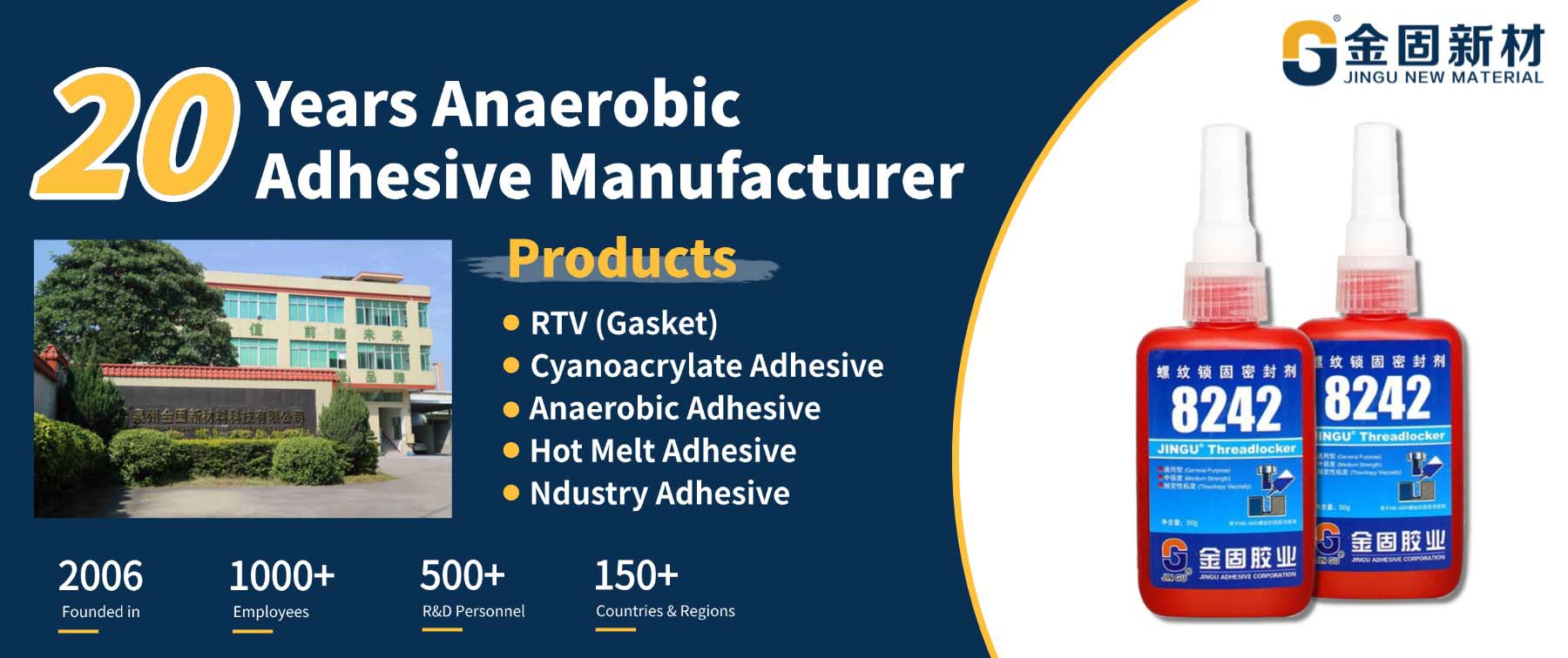 20 Years Anaerobic Adhesive Threadlocker Supplier